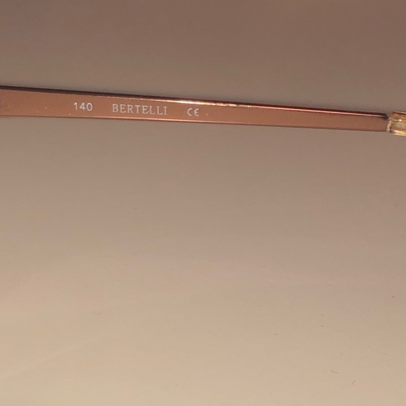 BERTELLI 140 B-885 Pink & Black Glasses Frames - Frames Only - Picture 6 of 9